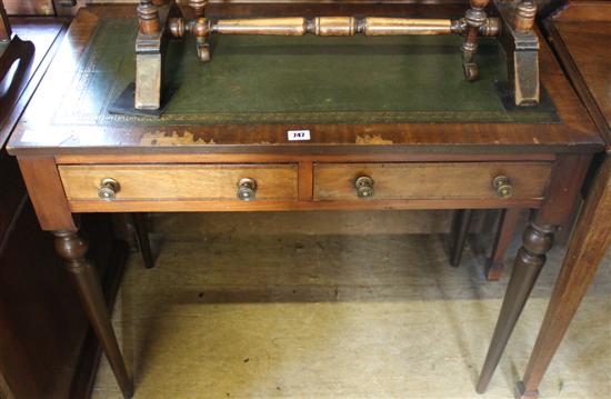 Mahogany writing table